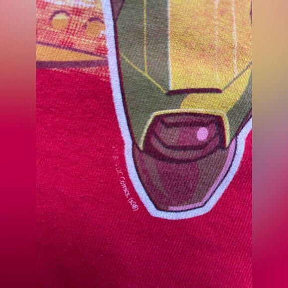 VINTAGE Marvel Iron Man Stark Industrie 2008 Graphic T-shirt Men Large Red - Picture 3 of 6